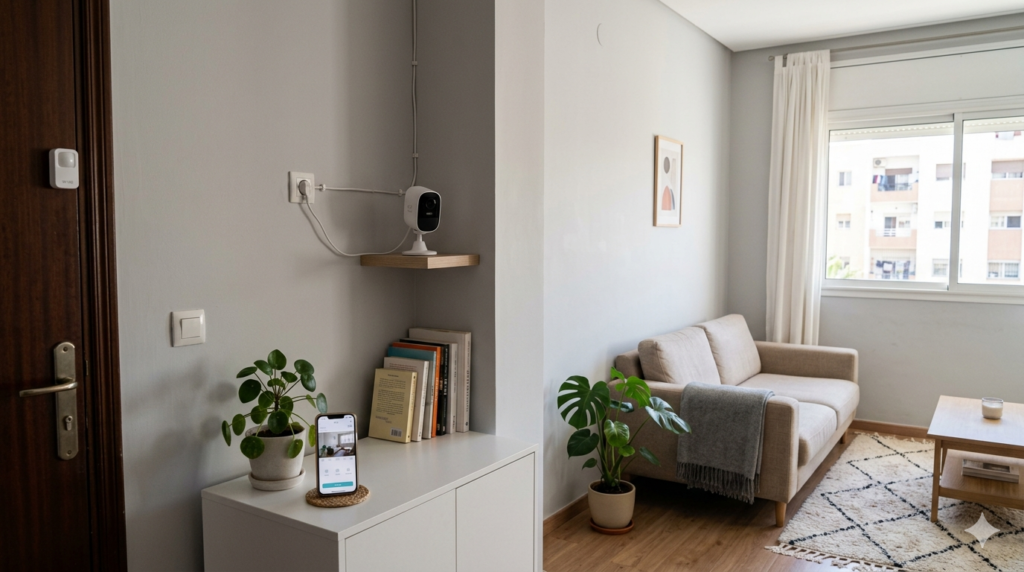 cheap home security system under $100 with indoor camera setup