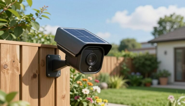 solar powered security camera outdoor